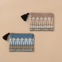 エジプシャンフラワー刺繍ポーチS