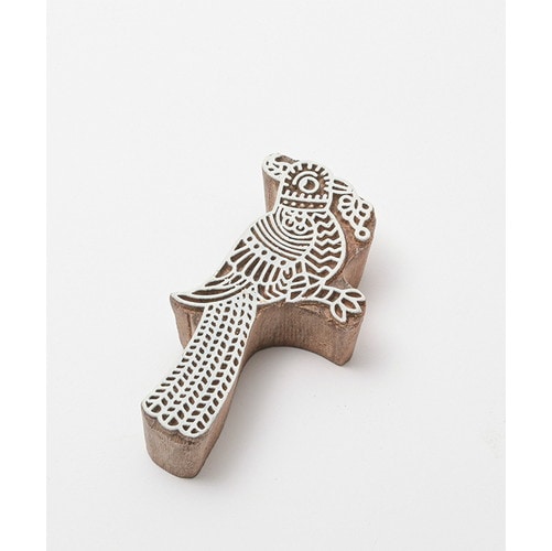 ウッドブロック プリント はんこ バード