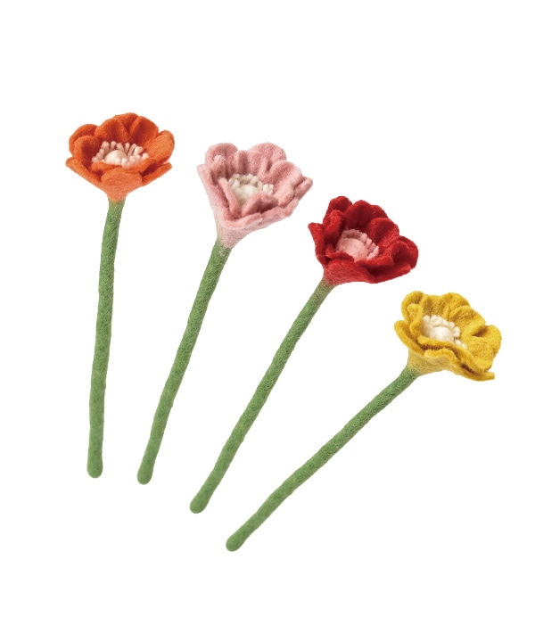 フェルトフラワー（ポピー）
