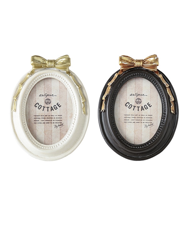 リボン オーバル フォトフレーム