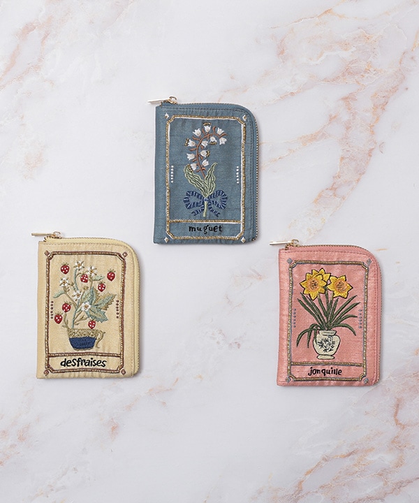 ボタニカル刺繍 フラグメントケース