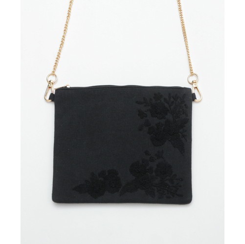 花刺繍ショルダーバッグ