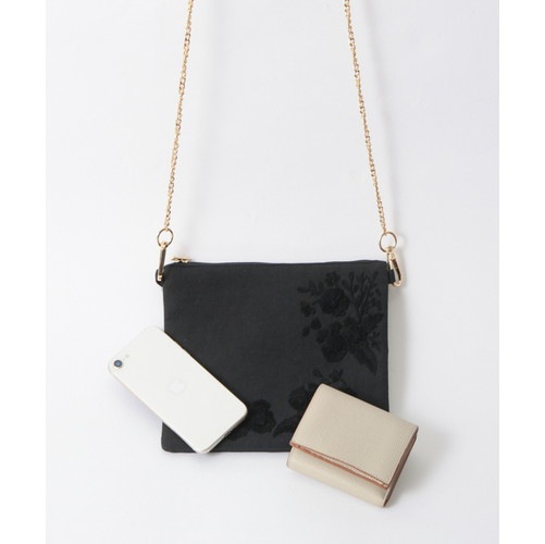 花刺繍ショルダーバッグ