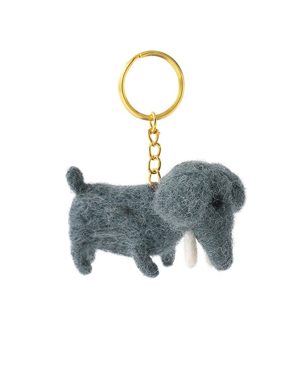 フェルトキーホルダー ゾウ