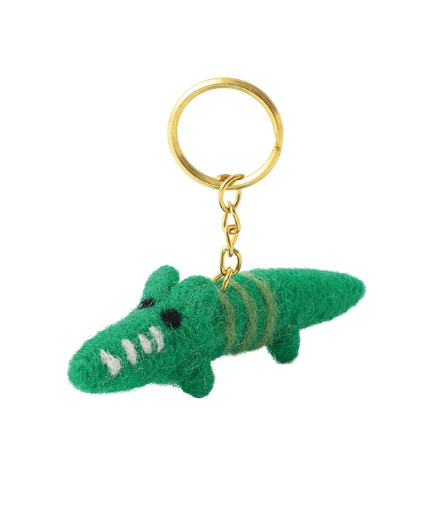 フェルトキーホルダー ワニ