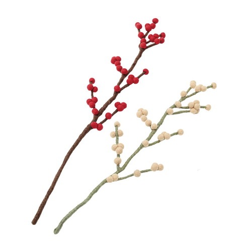 フェルトフラワー（枝＆つぼみ）