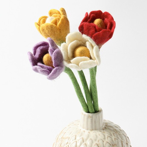 フェルトフラワー(チューリップ)