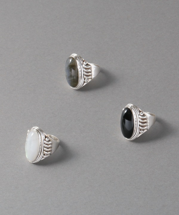 13号】シルバーリング ムーンストーン | TRIBAL JEWELRY & WEAR,天然石