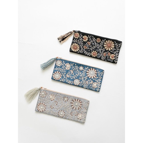ビーズ刺繍横長ポーチ | FASHION GOODS,ポーチ | THOUGHT OF