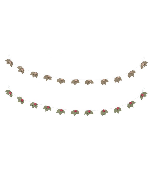 フェルトリーフ ガーランド