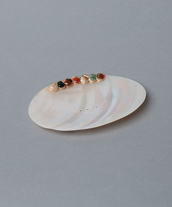 シェル＆アゲートソープディッシュ