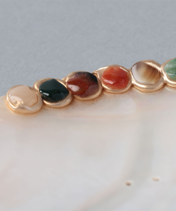 シェル＆アゲートソープディッシュ