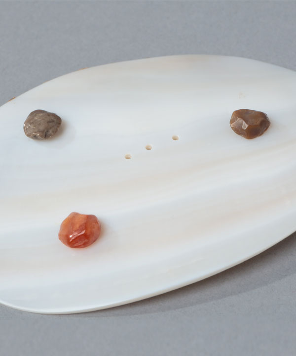 シェル＆アゲートソープディッシュ