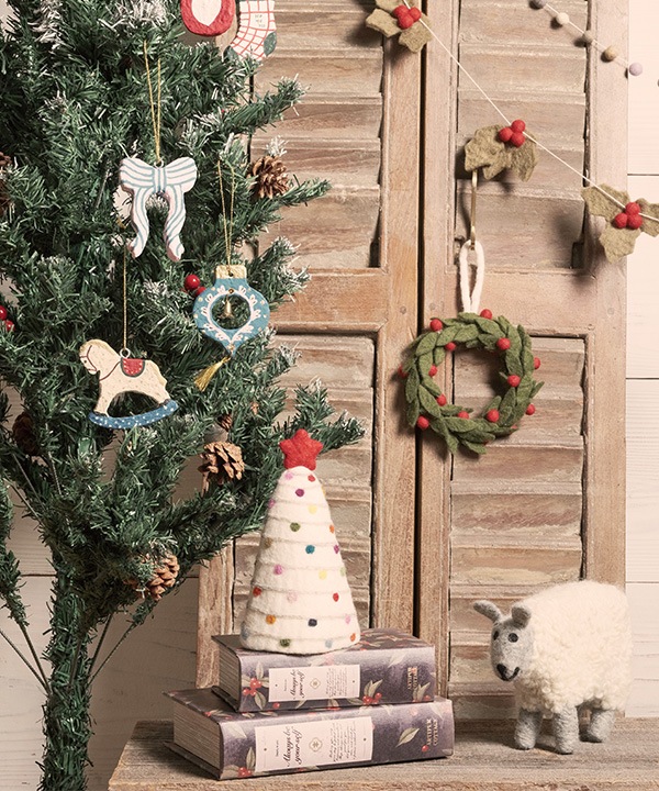 フェルトオブジェ クリスマスツリー