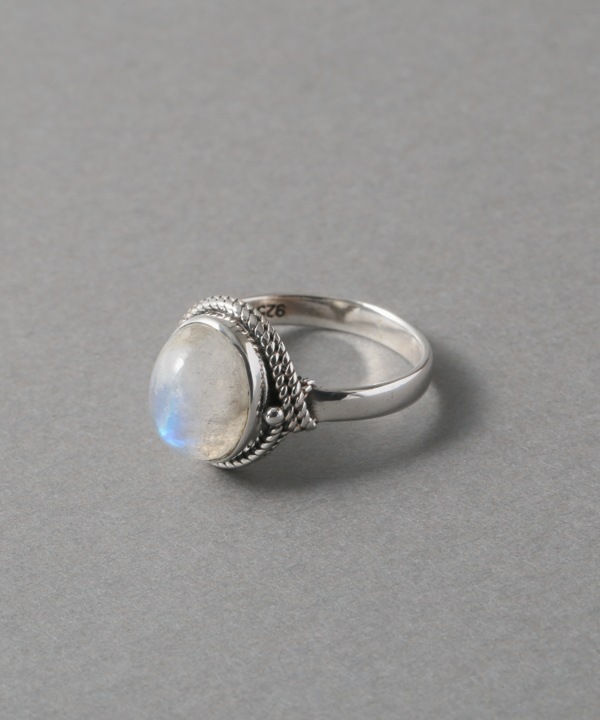 トルマリン・ムーンストーンリング ステアリングシルバーStone-Dance 13号】シルバーリング ムーンストーン | TRIBAL JEWELRY & WEAR,天然石