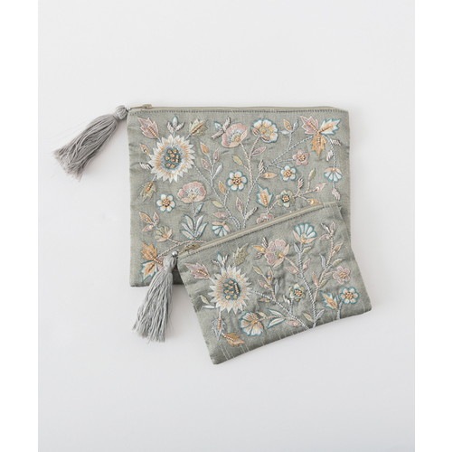 ビーズ刺繍ポーチS