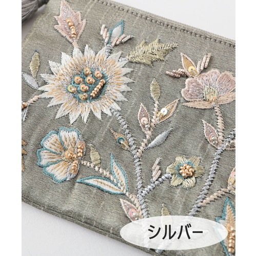 ビーズ刺繍ポーチS