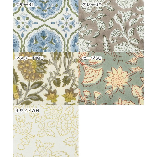 ブロックプリント巾着