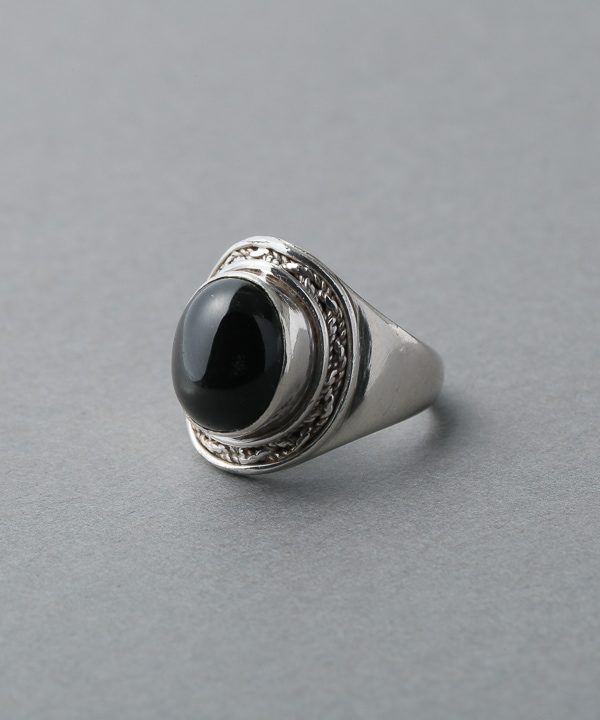 11号】シルバーリング ブラックスター | TRIBAL JEWELRY & WEAR,天然石