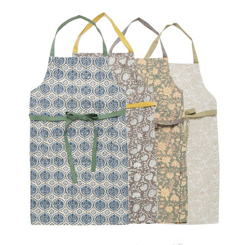 ブロックプリントエプロン