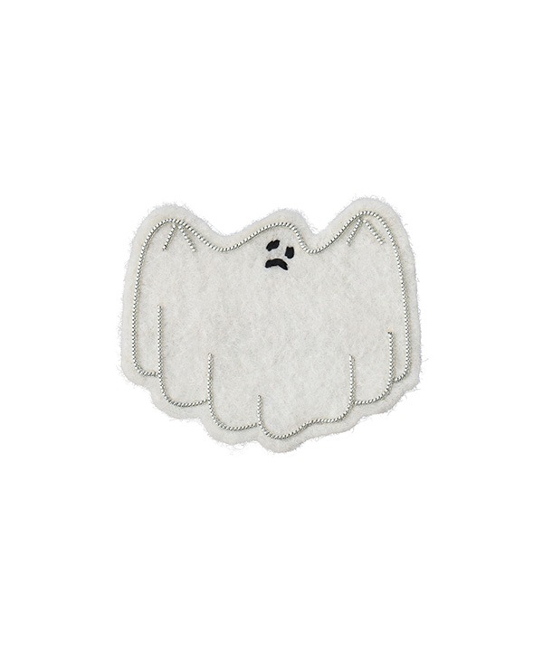 ザリ刺繍ブローチ ゴースト