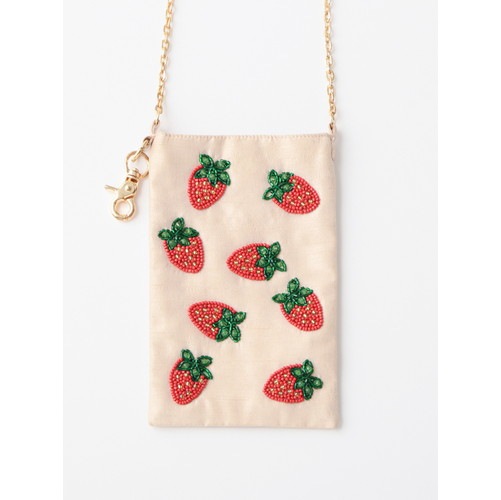 ビーズ刺繍フォンポシェット