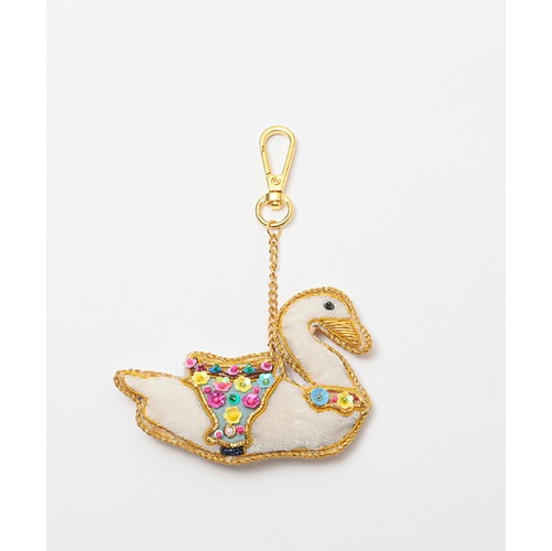 ザリ刺繍キーホルダー　アニマル