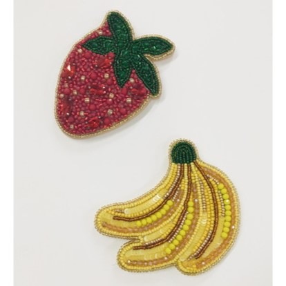 ビーズ刺繍ミラー