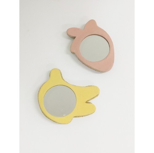 ビーズ刺繍ミラー