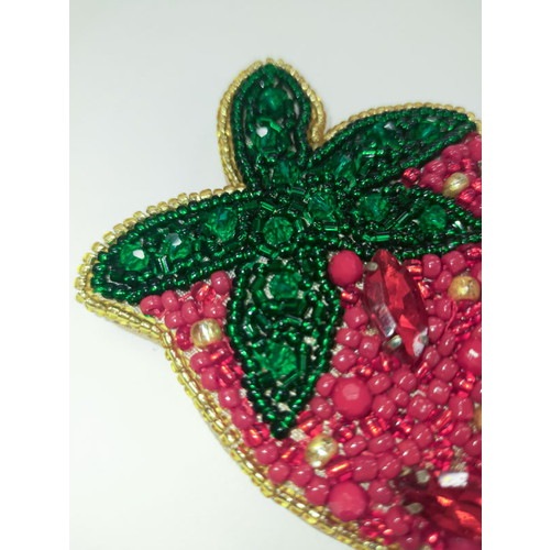 ビーズ刺繍ミラー