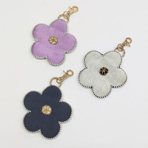 フラワーキーポーチ