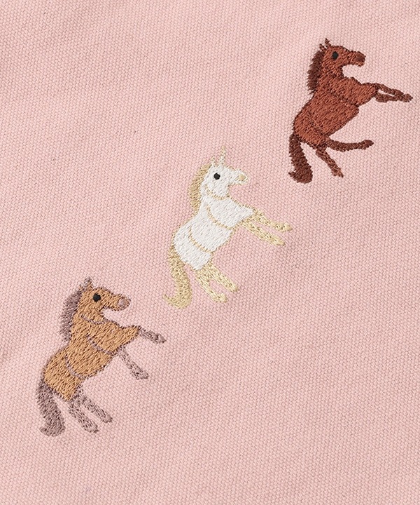ウマ刺繍巾着 | FASHION GOODS,ポーチ | THOUGHT OF TOKYO KANKAN