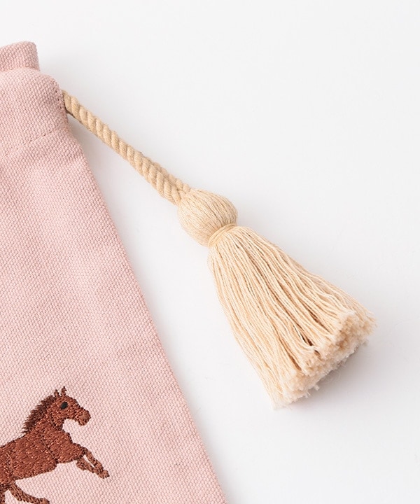 ウマ刺繍巾着 | FASHION GOODS,ポーチ | THOUGHT OF TOKYO KANKAN
