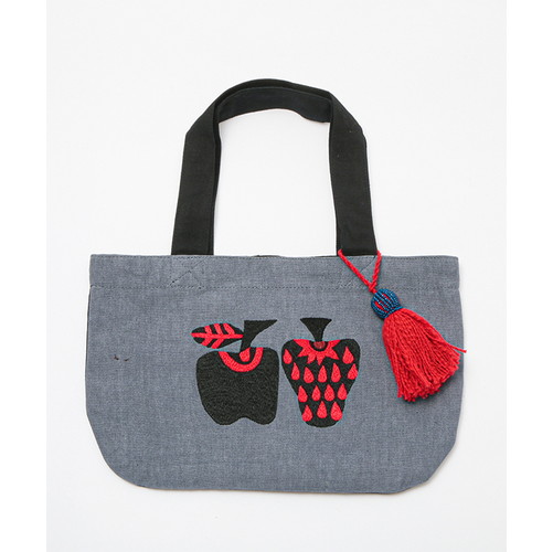CHIZURI 刺繍フラットミニバッグ | FASHION GOODS,バッグ