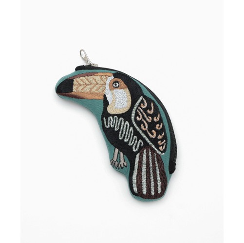 オニオオハシ刺繍ポーチ