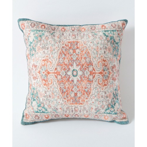 ラグ柄デジタルプリントクッション(中綿付)