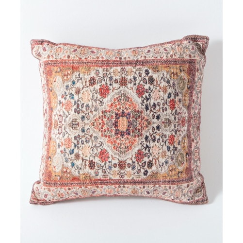 ラグ柄デジタルプリントクッション(中綿付)