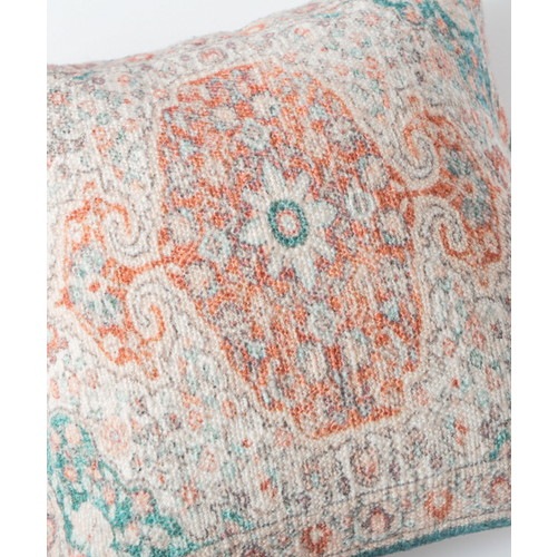 ラグ柄デジタルプリントクッション(中綿付)