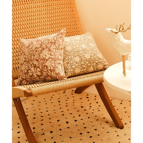 ブロック柄デジタルプリントクッション（中綿付） | HOME FABRIC