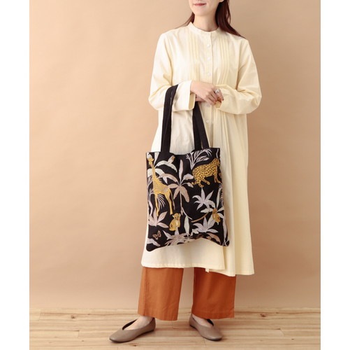 ジャングル刺繍トートバッグ