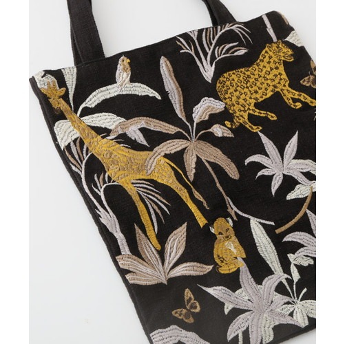 ジャングル刺繍トートバッグ