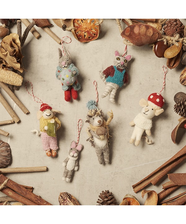 フェルトオーナメント ネコ