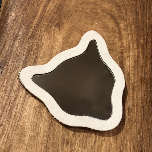 レオパード刺繍ミラー