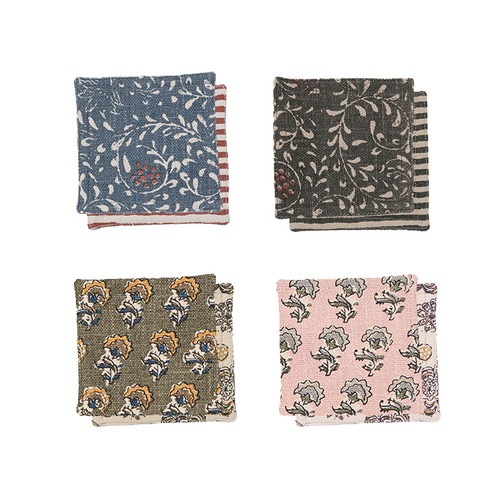 スラブコットンプリント コースター