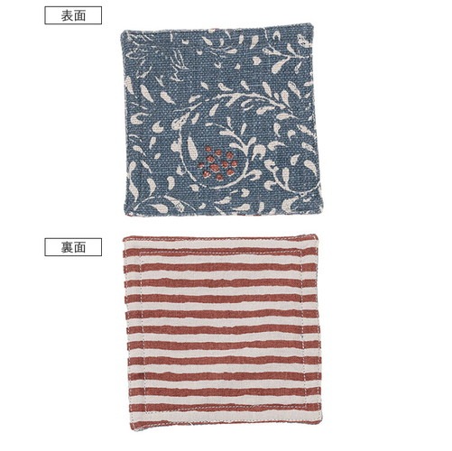 スラブコットンプリント コースター