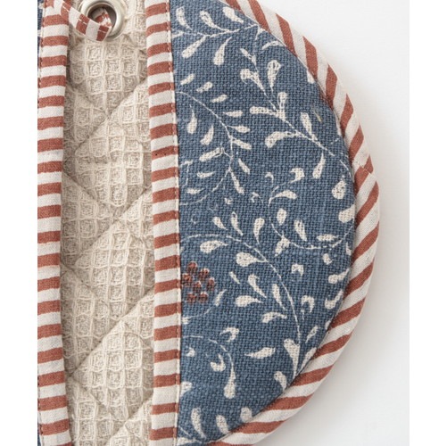 スラブコットンプリント ラウンドミトン