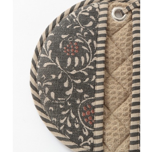 スラブコットンプリント ラウンドミトン