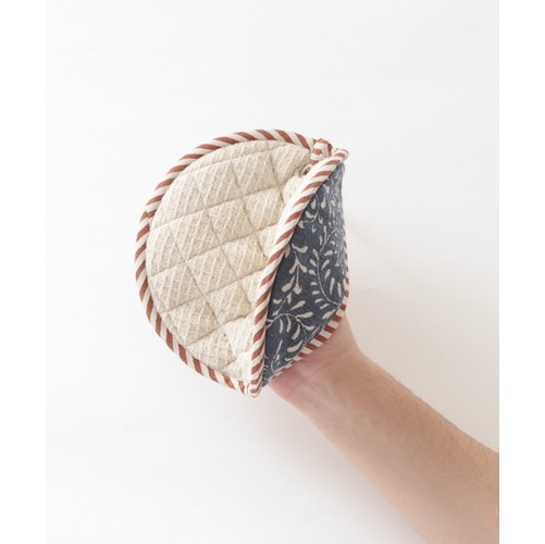 スラブコットンプリント ラウンドミトン