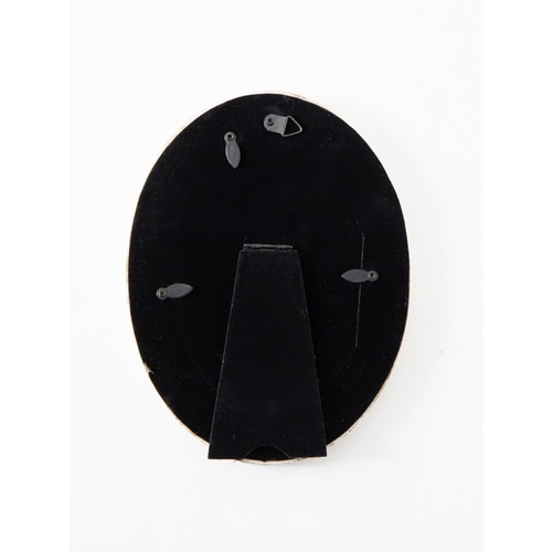 フラワーオーバルフォトフレーム(グレー)