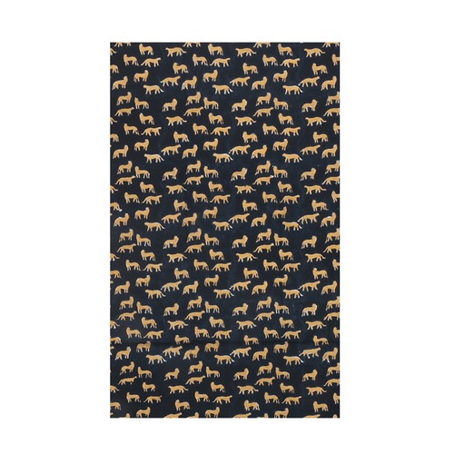 レオパードブロックプリントマルチカバー